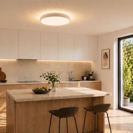 Brilliant - Plafonnier LED SOLISTRA LED/18W/230V Ø 34,5 cm blanc