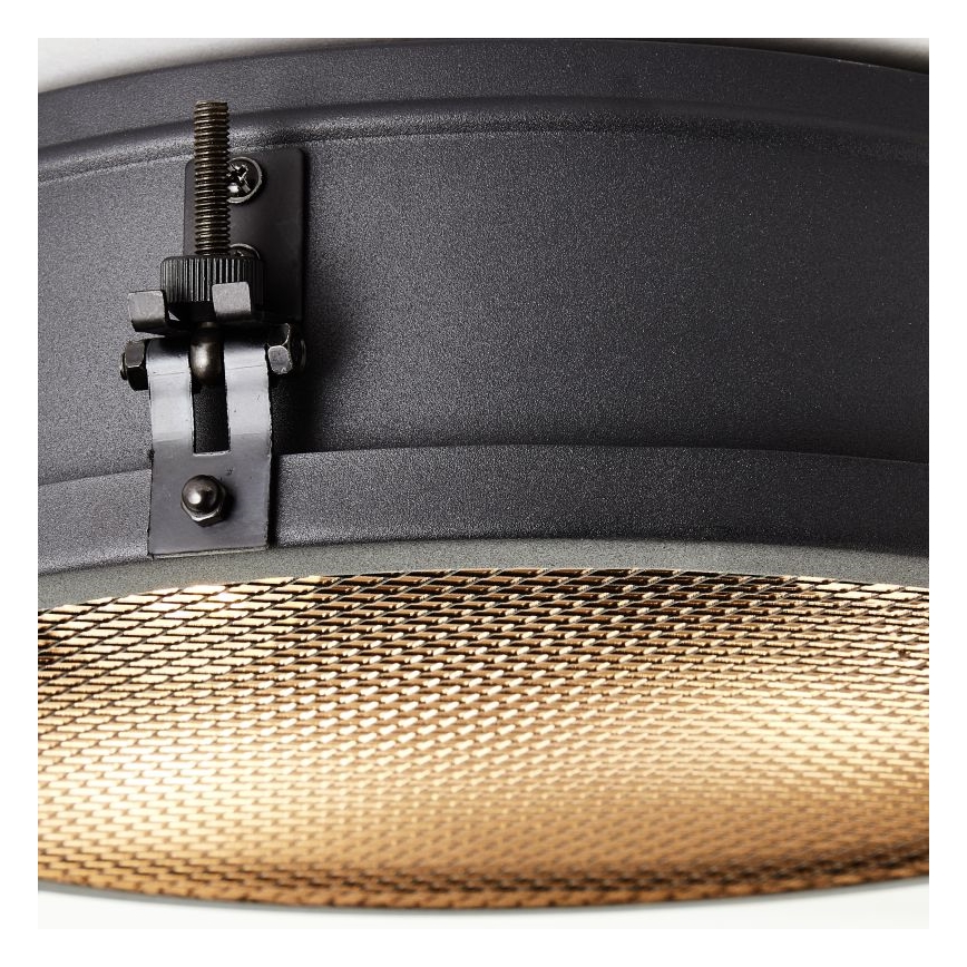 Brilliant - Plafonnier ZOIS 2xE27/28W/230V Ø 34 cm noir