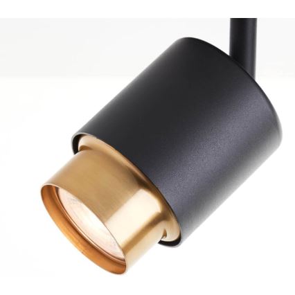 Brilliant - Spot LED COVELO 3xGU10/5W/230V noir/doré