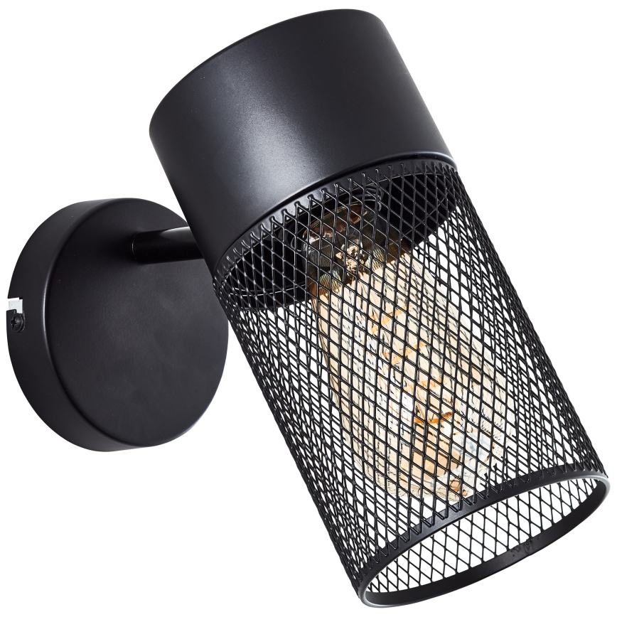 Brilliant - Spot mural KAMOLO 1xE27/40W/230V noir