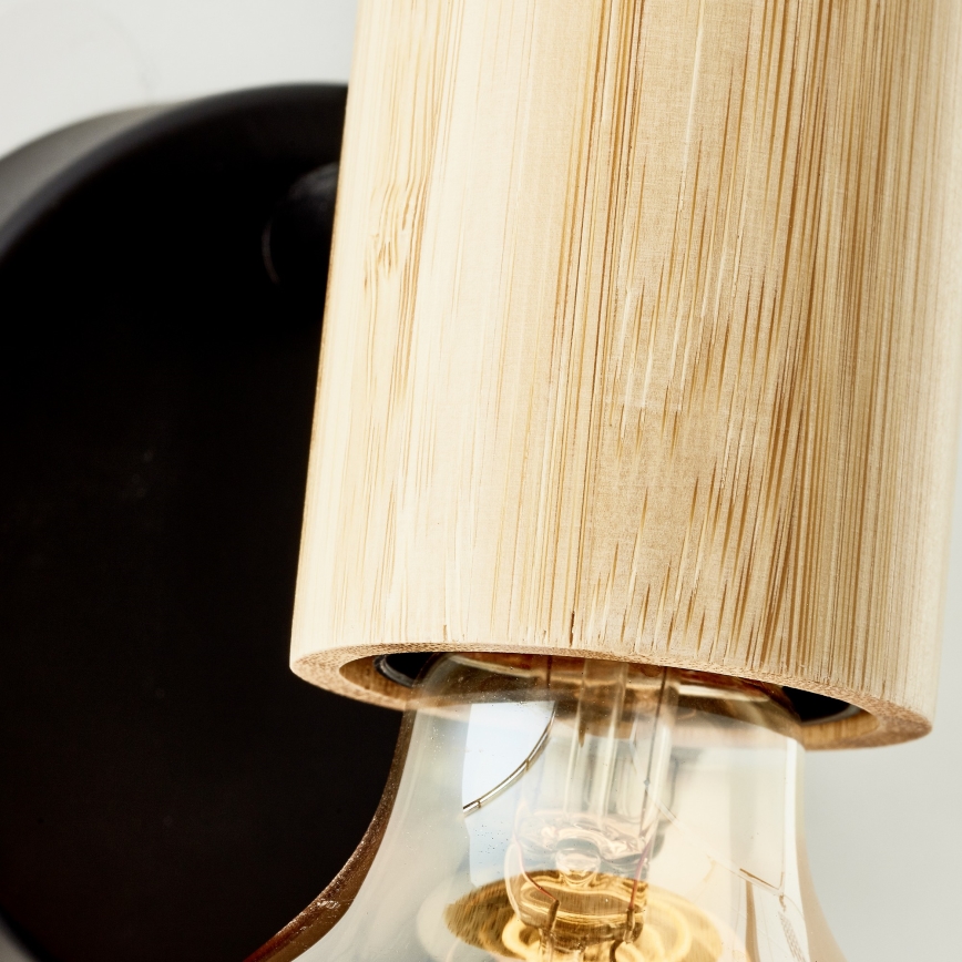 Brilliant - Spot mural KERRY 1xE27/40W/230V bambou