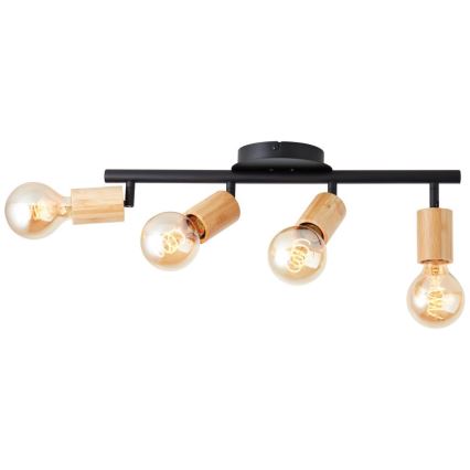 Brilliant - Spot TIFFANY 4xE27/28W/230V bambou