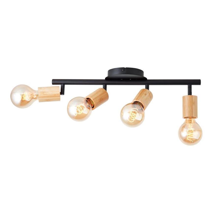 Brilliant - Spot TIFFANY 4xE27/28W/230V bambou