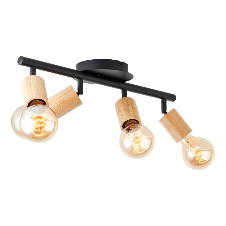 Brilliant - Spot TIFFANY 4xE27/28W/230V bambou
