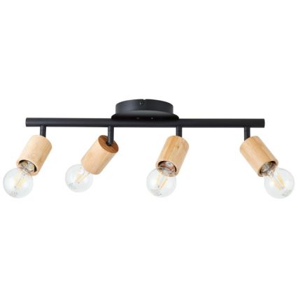 Brilliant - Spot TIFFANY 4xE27/28W/230V bambou