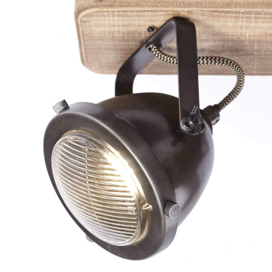 Brilliant - Spotleuchte CARMEN WOOD 2xGU10/5W/230V Eukalyptus