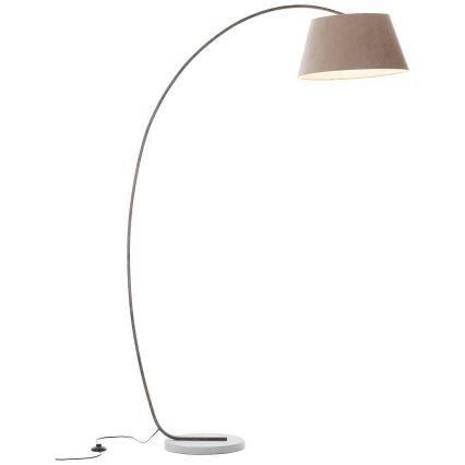Brilliant - Stehleuchte BROK 1xE27/60W/230V taupe