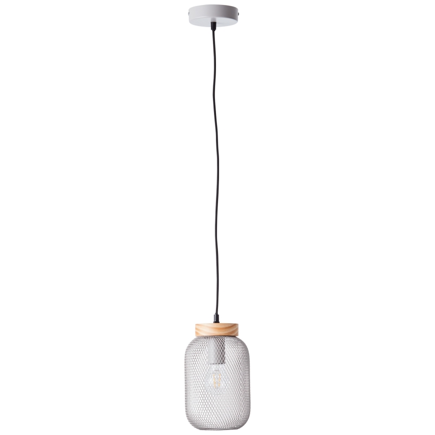 Brilliant - Suspension à câble GIADA 1xE27/40W/230V Ø 16 cm gris