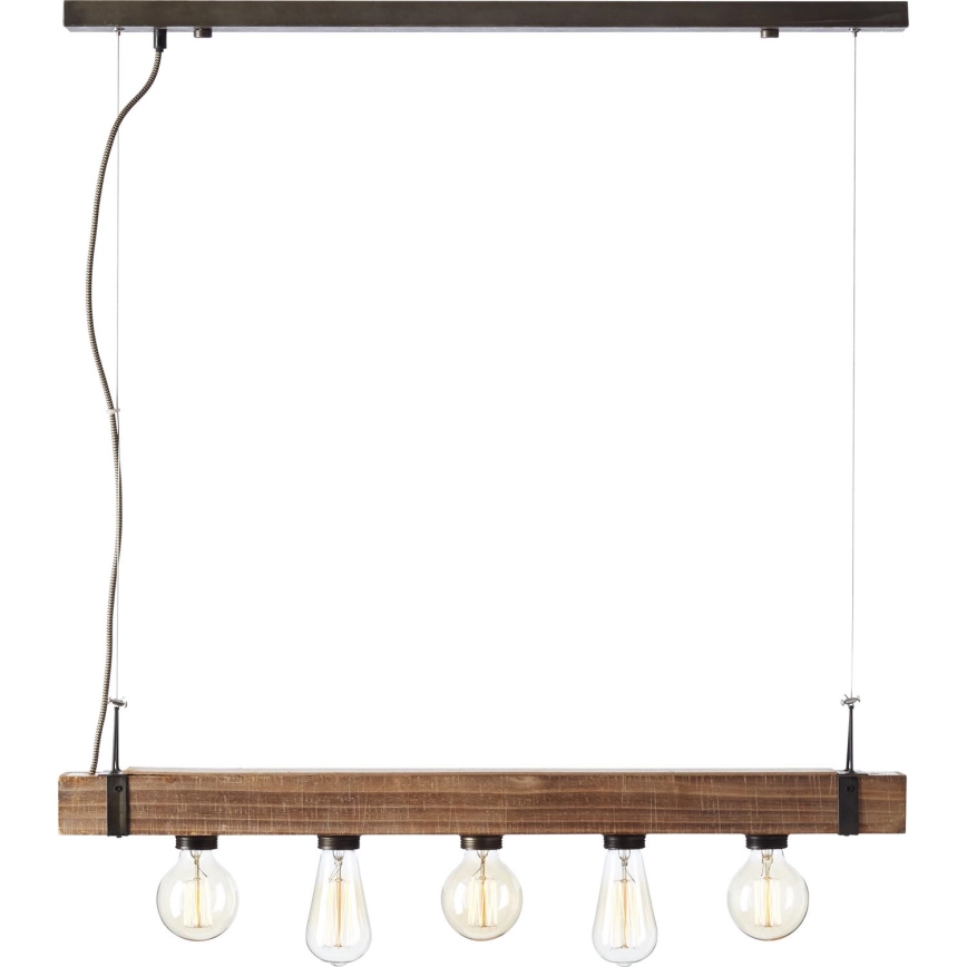 Brilliant - Suspension filaire WOODHILL 5xE27/30W/230V