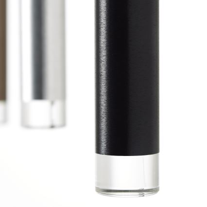 Brilliant - Lustre LED dimmable sur câble CEMBALO LED/60W/230V chrome mat/noir/marron