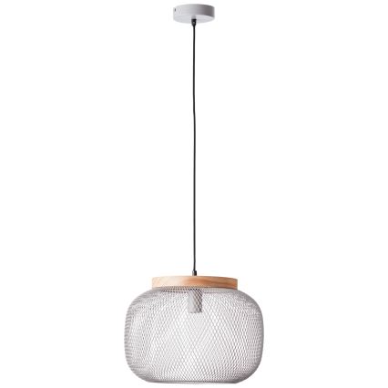 Brilliant - Suspension sur câble GIADA 1xE27/40W/230V Ø 39 cm gris