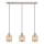 Brilliant - Suspension sur câble LYSKA 3xE27/20W/230V crème/beige fumé