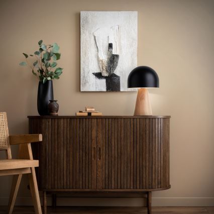 Brilliant - Tischleuchte NALAM 1xE14/40W/230V schwarz/Esche - FSC-zertifiziert