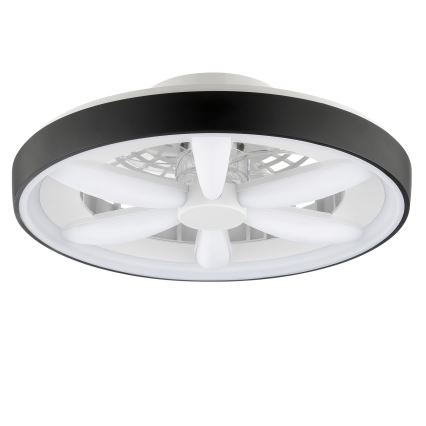 Brilliant - Ventilateur de plafond avec luminaire RGBW à intensité variable GAIANO LED/48W/230V 2700-6500K noir + Télécommande