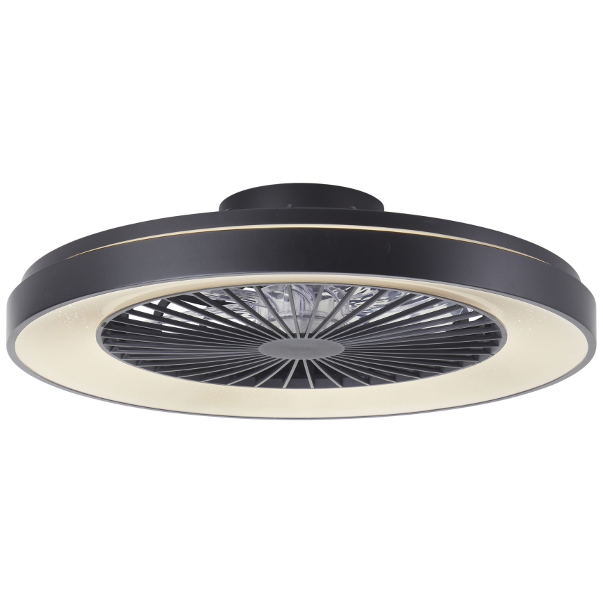 Brilliant - Ventilateur de plafond RGBW à intensité variable MAZZARO LED/24W/230V 3000-6500K d. 58 cm noir + Télécommande