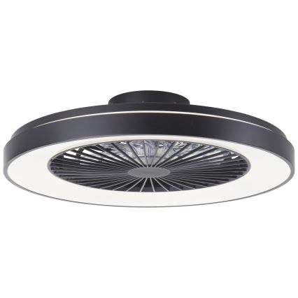 Brilliant - Ventilateur de plafond RGBW à intensité variable MAZZARO LED/24W/230V 3000-6500K d. 58 cm noir + Télécommande