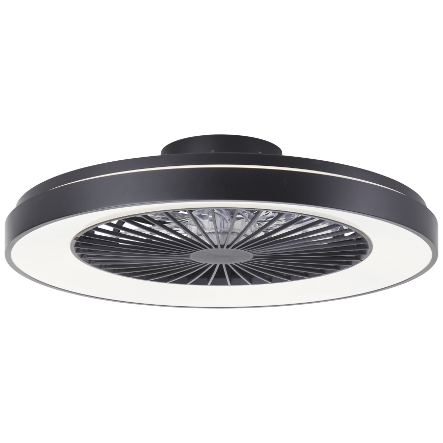 Brilliant - Ventilateur de plafond RGBW à intensité variable MAZZARO LED/24W/230V 3000-6500K d. 58 cm noir + Télécommande