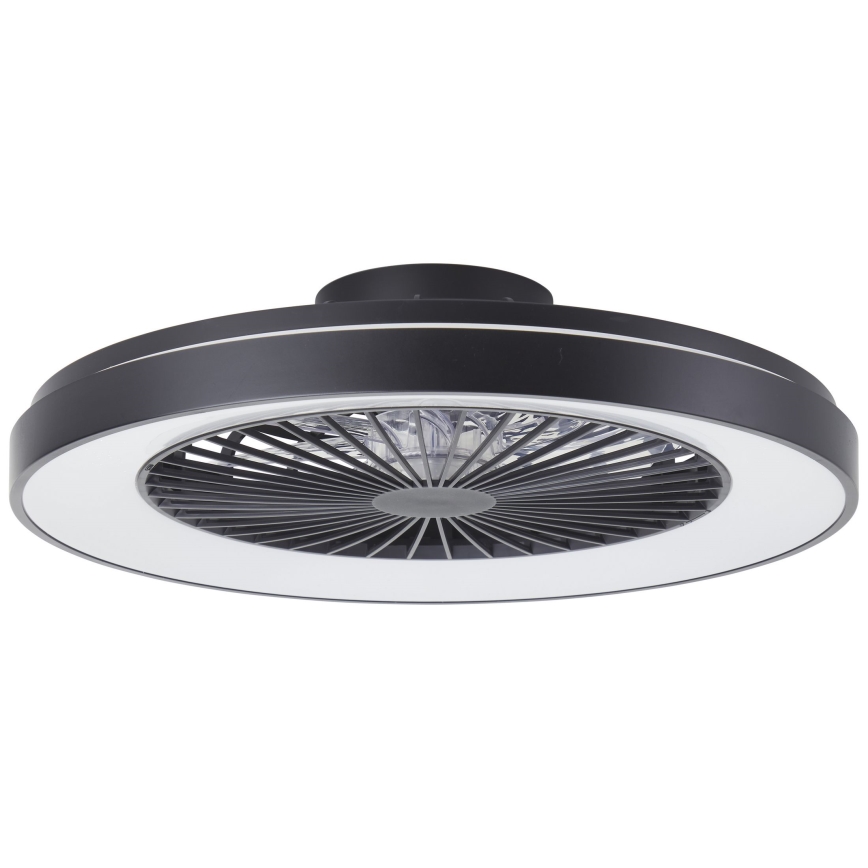 Brilliant - Ventilateur de plafond RGBW à intensité variable MAZZARO LED/24W/230V 3000-6500K d. 58 cm noir + Télécommande