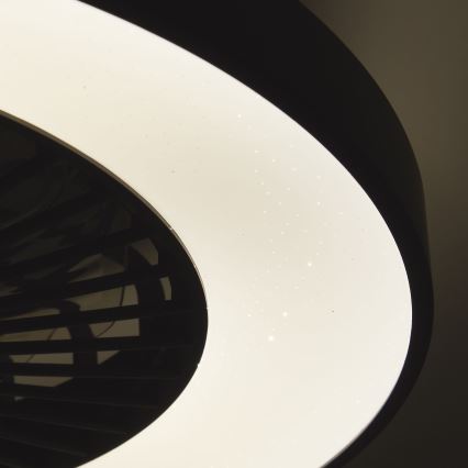Brilliant - Ventilateur de plafond RGBW à intensité variable MAZZARO LED/24W/230V 3000-6500K d. 58 cm noir + Télécommande