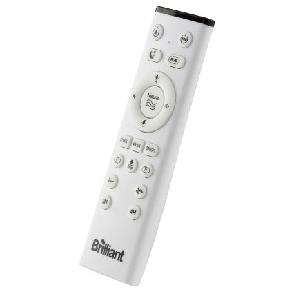 Brilliant - Ventilateur de plafond dimmable LED RGBW avec lumière FANORA LED/30W/230V 2700-6500K Ø 46 cm blanc + télécommande