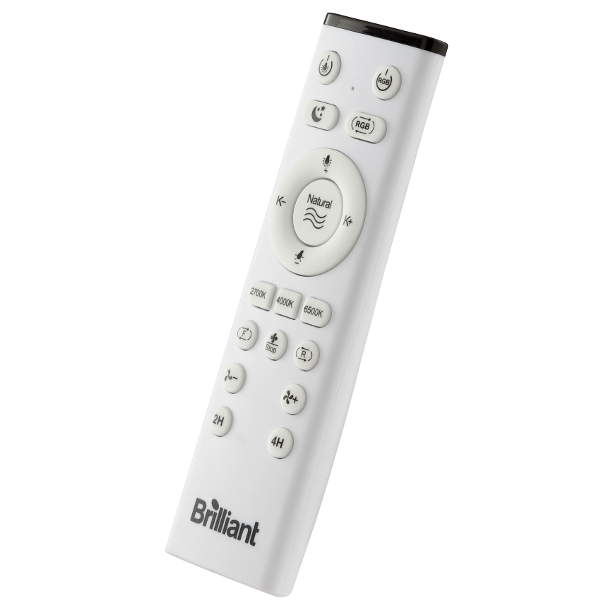 Brilliant - Ventilateur de plafond dimmable LED RGBW avec lumière FANORA LED/30W/230V 2700-6500K Ø 46 cm blanc + télécommande