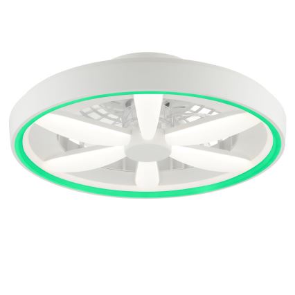 Brilliant - Ventilatore da soffitto dimmerabile LED RGBW con luce GAIANO LED/48W/230V 2700-6500K bianco + telecomando