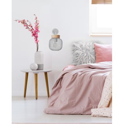 Brilliant - Wandleuchte GIADA 1xE27/40W/230V grau