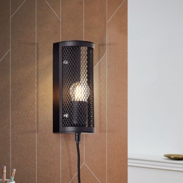 Brilliant - Wandleuchte MAZE 1xE27/40W/230V schwarz