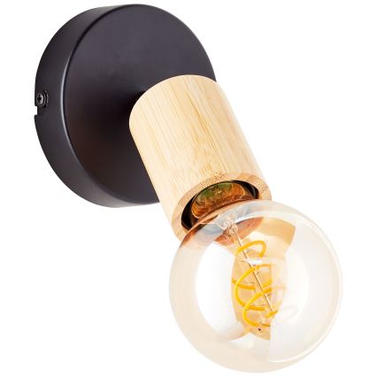 Brilliant - Wandspot 1xE27/28W/230V Bambus