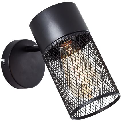 Brilliant - Wandstrahler KAMOLO 1xE27/40W/230V schwarz