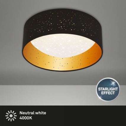 Brilo 3482-015 - Plafoniera LED MAILA STARRY LED/12W/230V nero/oro