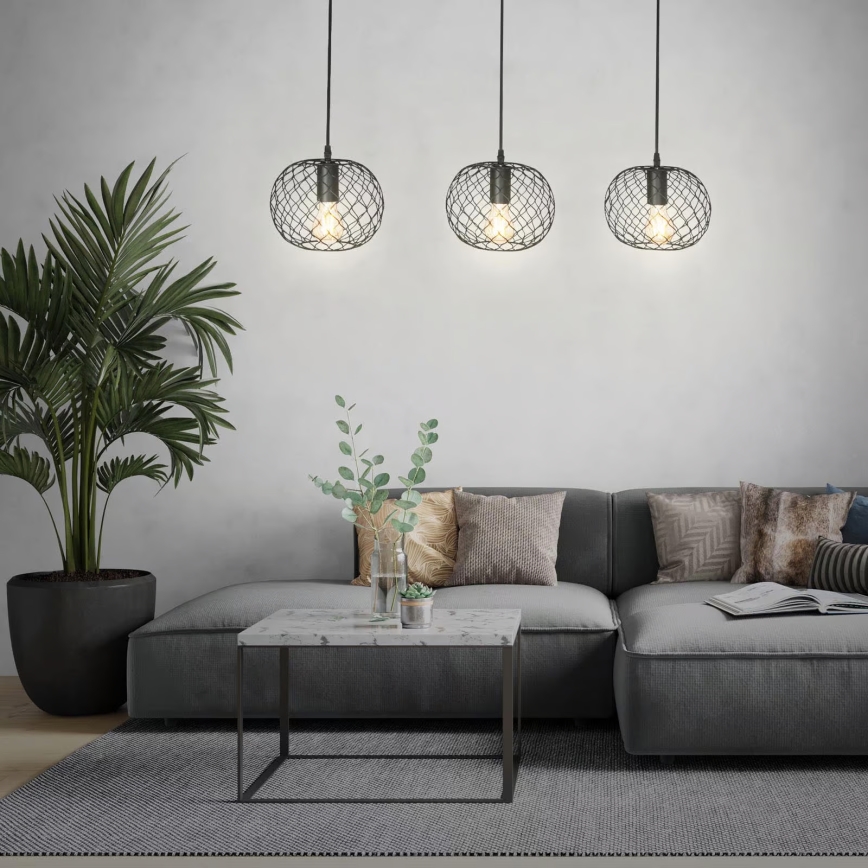 Brilo 4037-035 - Suspension sur câble WINKI 3xE27/40W/230V