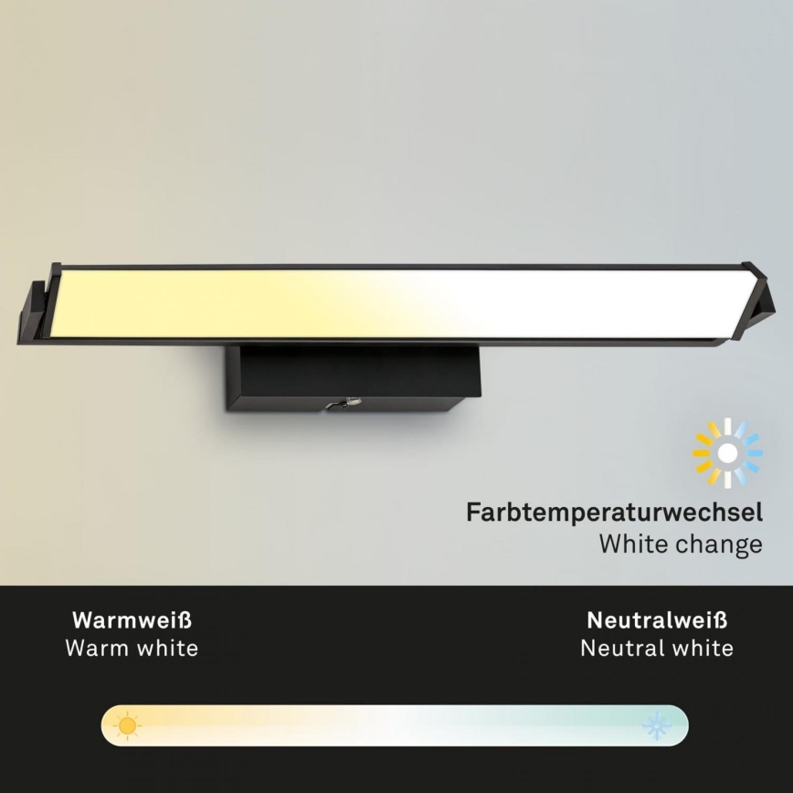 Brilo - Applique a LED dimmerabile LED/18W/230V 2700-4000K nero