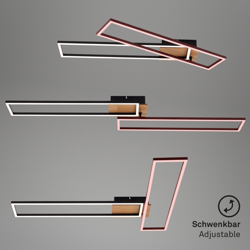 Brilo - Dimmbare LED-Aufbauleuchte FRAME 2xLED/20W/230V 2700-5000K + Fernbedienung
