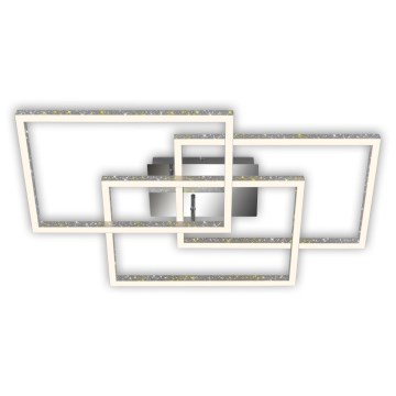 Brilo - Dimmbare LED-Deckenleuchte FRAME LED/57W/230V 3000K matt Chrom