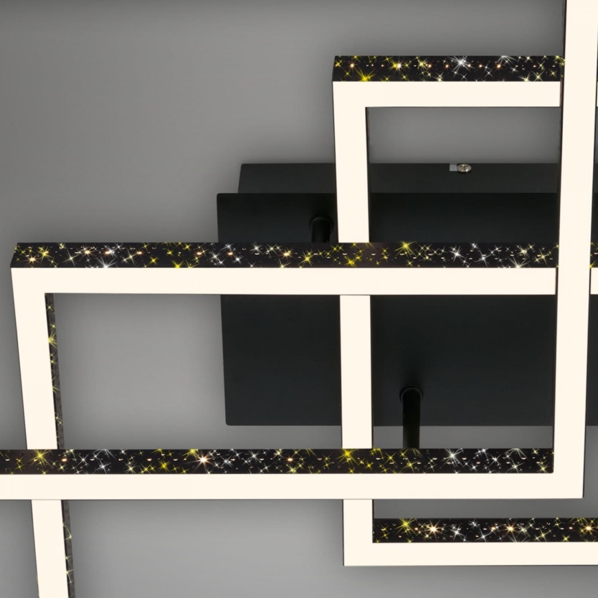 Brilo - Dimmbare LED-Deckenleuchte FRAME LED/57W/230V 3000K schwarz