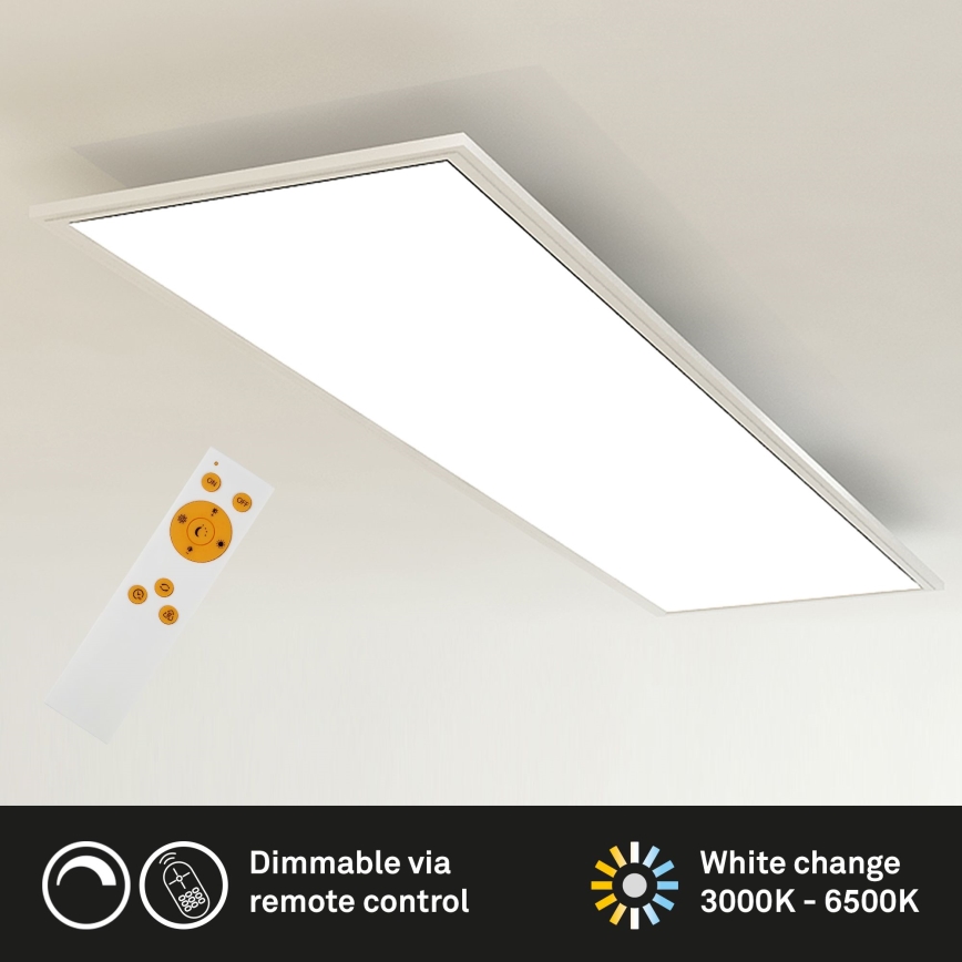 Brilo - Dimmbare LED-Deckenleuchte SLIM LED/24W/230V 3000-6500K 100x25 cm + Fernbedienung