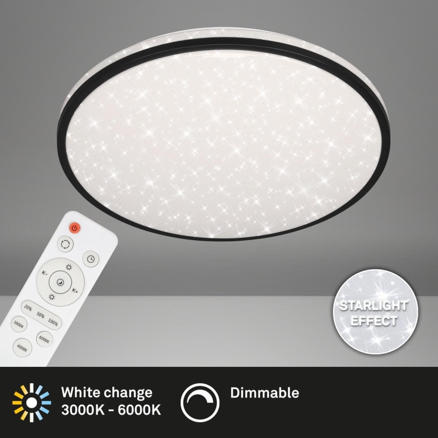 Brilo - Dimmbare LED-Deckenleuchte STARRY SKY LED/48W/230V 3000-6000K + Fernbedienung