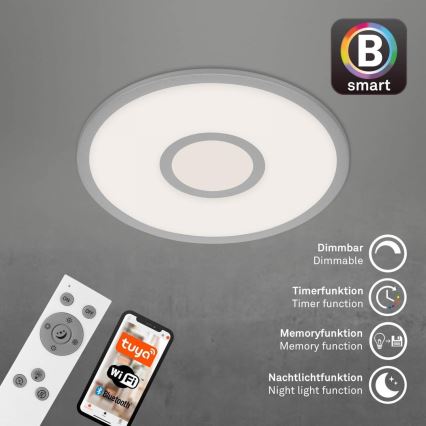 Brilo - Dimmbare LED-RGB-Deckenleuchte CENTRO LED/24W/230V 2700-6500K Wi-Fi Tuya + Fernbedienung