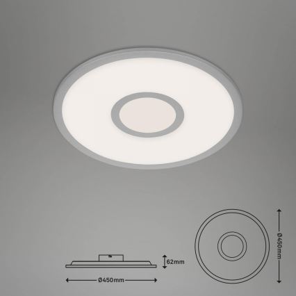 Brilo - Dimmbare LED-RGB-Deckenleuchte CENTRO LED/24W/230V 2700-6500K Wi-Fi Tuya + Fernbedienung