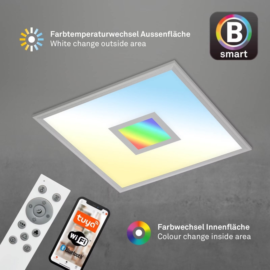 Brilo - Dimmbare LED-RGB-Deckenleuchte CENTRO LED/24W/230V 2700-6500K Wi-Fi Tuya + Fernbedienung