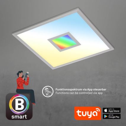 Brilo - Dimmbare LED-RGB-Deckenleuchte CENTRO LED/24W/230V 2700-6500K Wi-Fi Tuya + Fernbedienung
