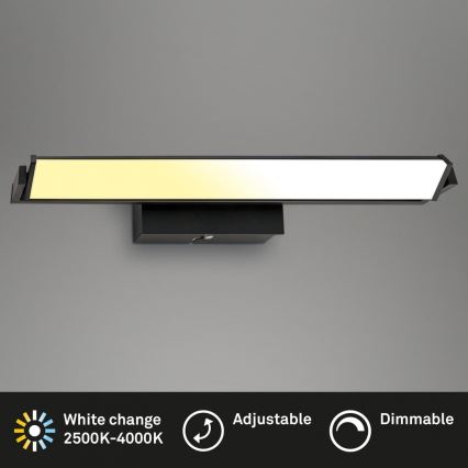 Brilo - Dimmbare LED-Wandleuchte LED/18W/230V 2700-4000K schwarz