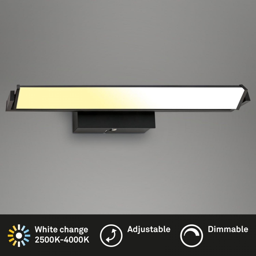 Brilo - Dimmbare LED-Wandleuchte LED/18W/230V 2700-4000K schwarz