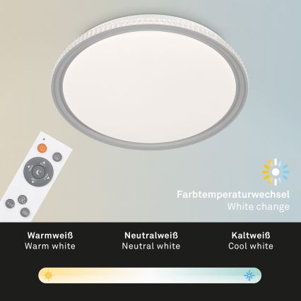 Brilo - LED RGB dimmbare Deckenleuchte LED/40W/230V 3000-6500K + Fernbedienung