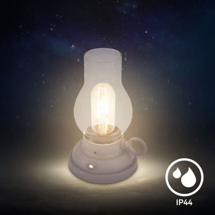 Brilo - KANEA LED dimmbare, wiederaufladbare Tischleuchte für den Außenbereich LED/1,5W/5V IP44 1200 mAh anthrazit