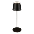 Brilo - Dimmbare, wiederaufladbare LED-Tischlampe für den Außenbereich KIKI, LED/2,6W/5V, IP44, 2600 mAh, schwarz