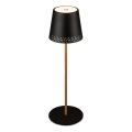 Brilo - dimmbare, wiederaufladbare Touch-LED-Tischlampe für den Außenbereich KIKI LED/2,6W/5V IP44 2600 mAh schwarz