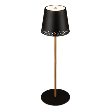 Brilo - dimmbare, wiederaufladbare Touch-LED-Tischlampe für den Außenbereich KIKI LED/2,6W/5V IP44 2600 mAh schwarz