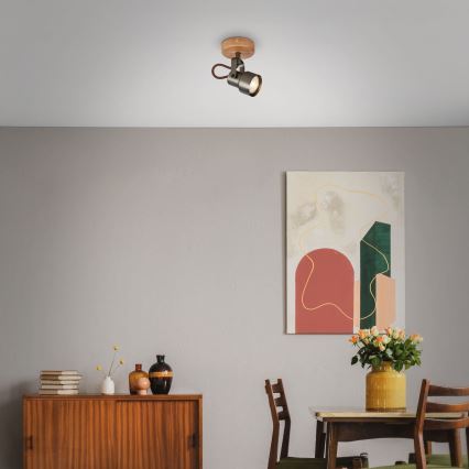 Brilo - Faretto LED TAHUN 1xGU10/5W/230V 3000K marrone